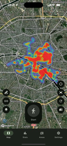 Footprints — Walking Heatmap Screenshot 2 of 6