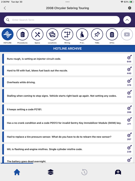 Direct-Hit Mobile by Identifix iPad screenshot 4 - Productivity app