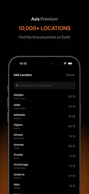 Axis - World Clock screenshot 4