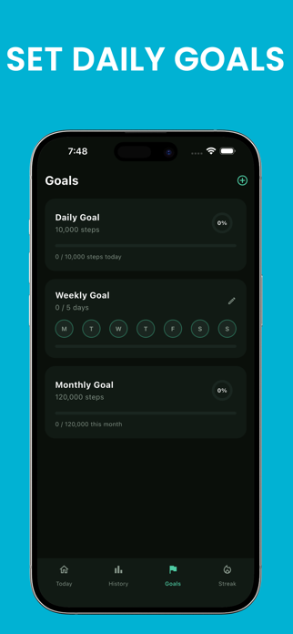 Daily Step Tracker Screenshot 2 of 3