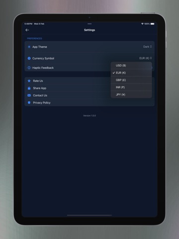 Crypto SIP Calculator iPad screenshot