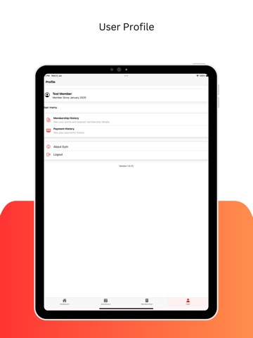 ABC Gym - Member App iPad screenshot