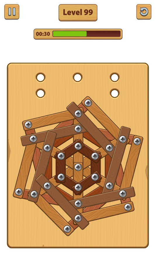 #4. Nuts Bolts ASMR - Wood Nuts (iOS) 由: Kien Nguyen