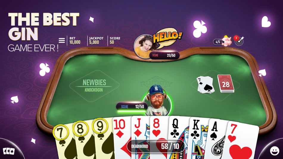 #1. Gin Rummy Extra - Card Game (iOS) 由: BRO3 INTERAKTIF BILGI TEKNOLOJILERI ANONIM SIRKETI