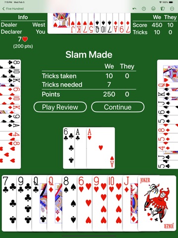 Five Hundred (500) - Expert AI iPad screenshot