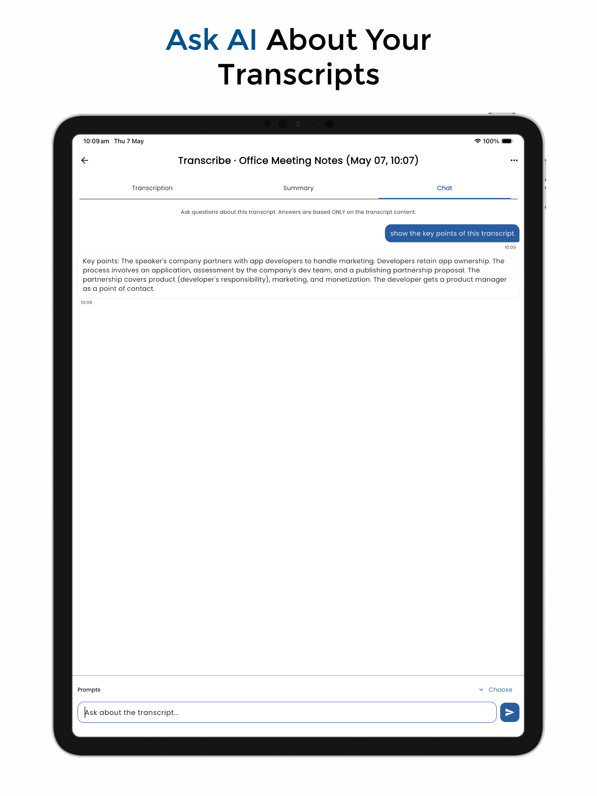 AI Transcript: Audio to Text
