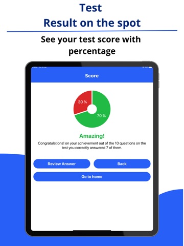 US Citizenship Prep Test 2025 iPad screenshot