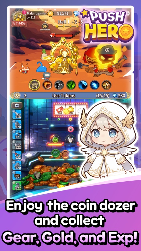 Push Hero: Idle RPG screenshot 2