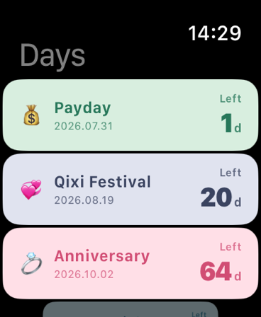 DaysThing - Countdown & Days screenshot 8