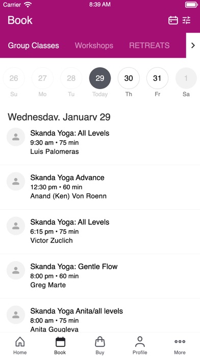 Skanda Yoga Studio Screenshot