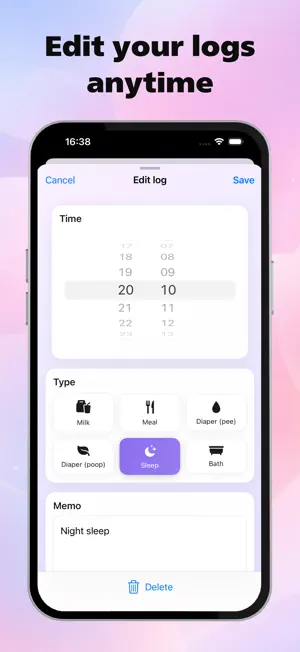 BabyDailyLog screenshot 3