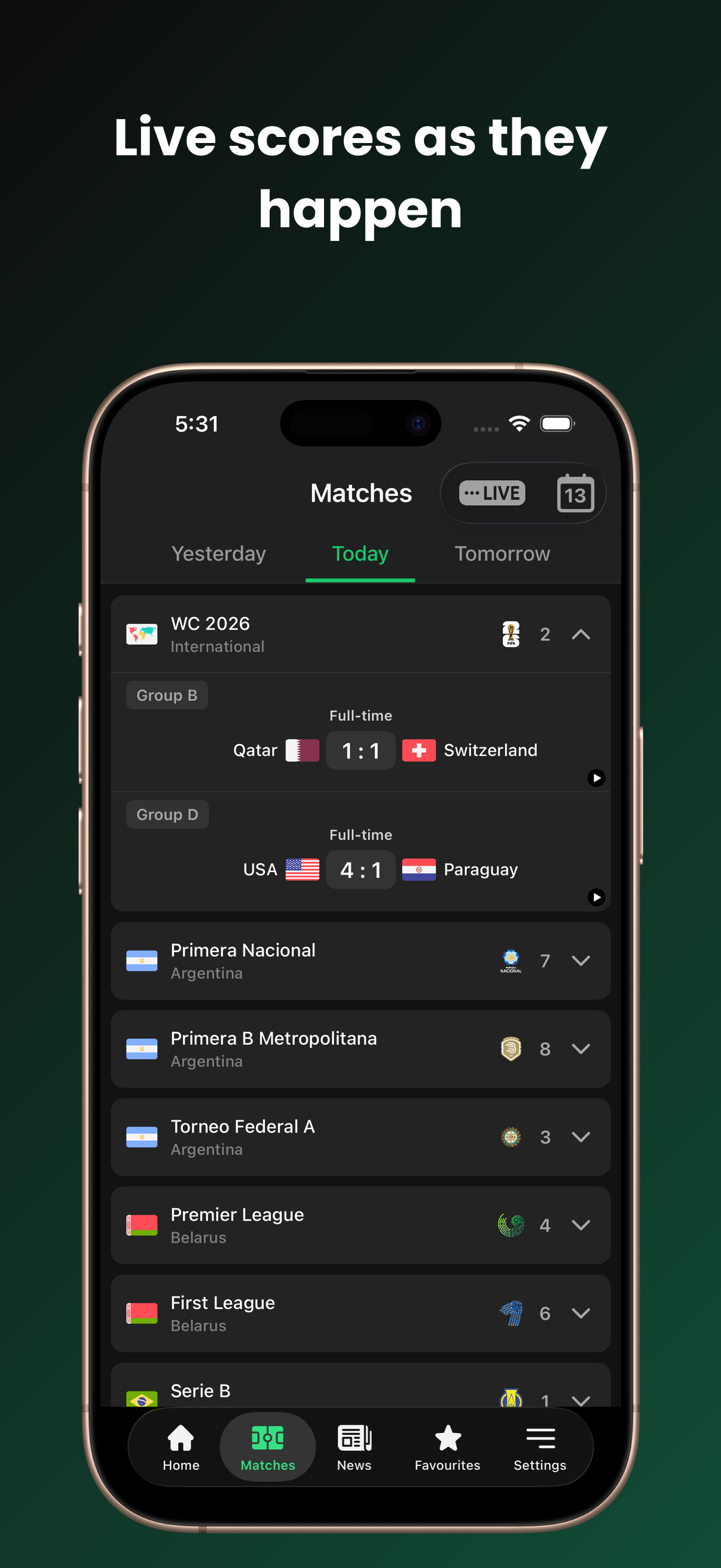 Golasso - Football Livescore screenshot 3