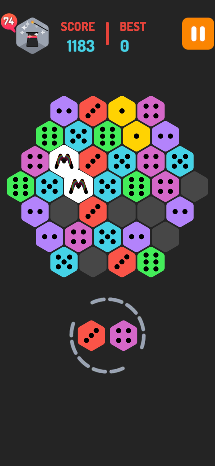 DomiMerge Hexa Puzzle