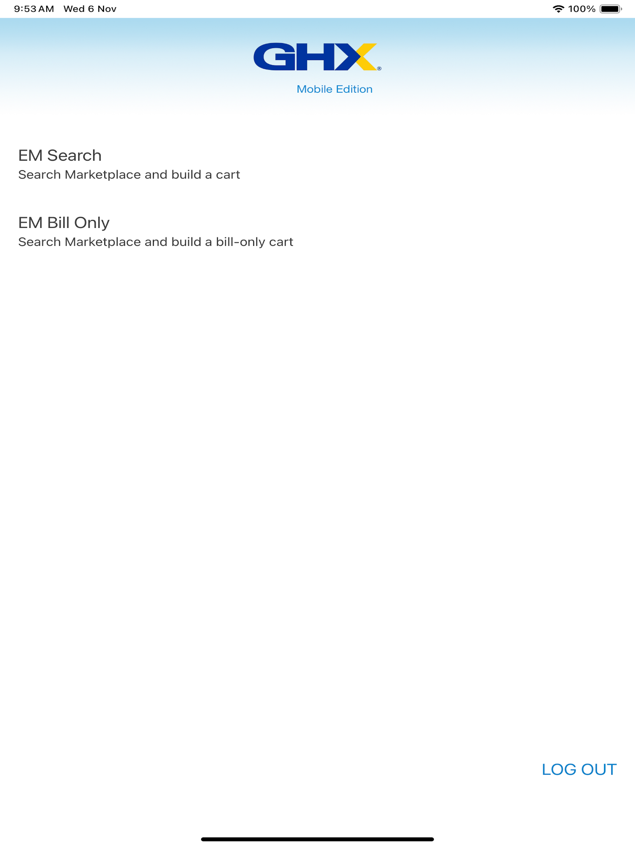 GHX Marketplace