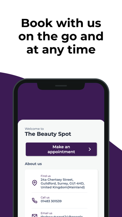 Screenshot #1 pour The Beauty Spot Guildford
