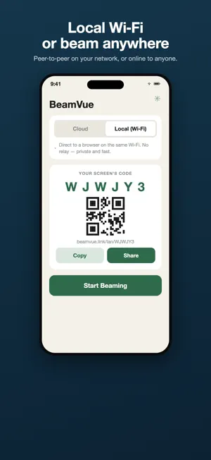 BeamVue: Share Screen, No App screenshot 2