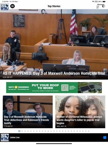 620 WTMJ Radio iPad screenshot