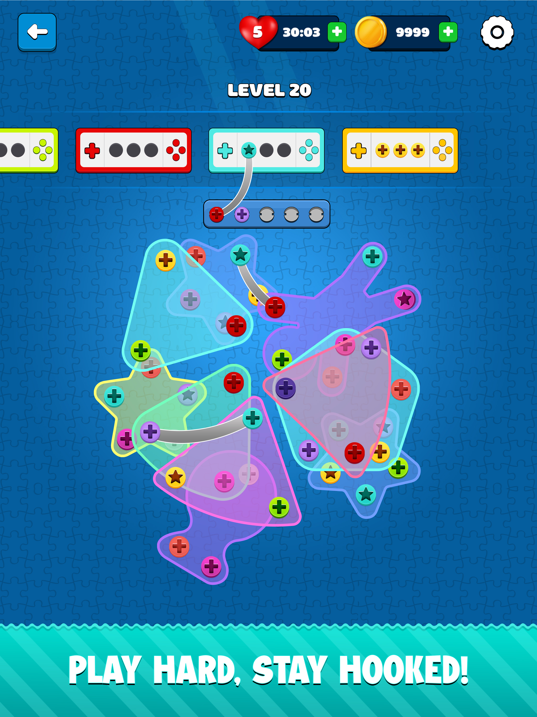 Screw Out The Pin Jam Puzzle