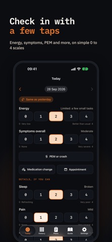 Nuchronic: Energy & Symptoms screenshot 1