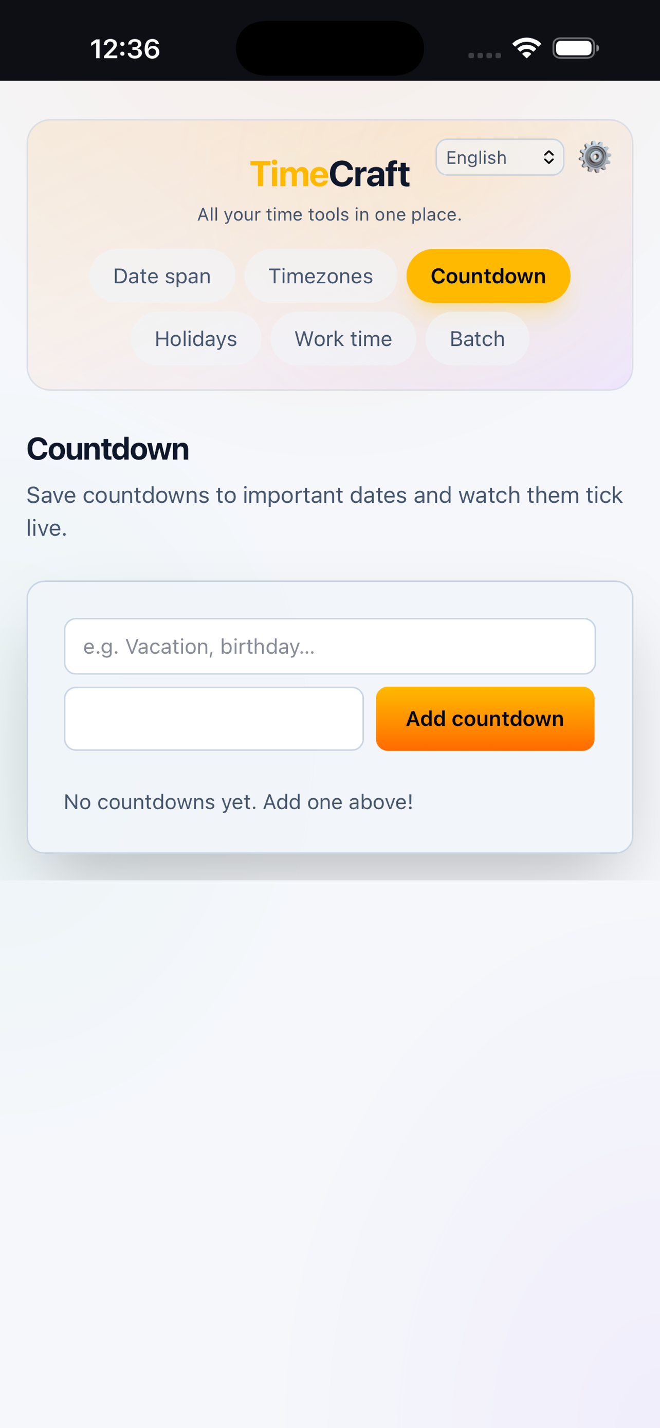 TimeCraft — Time Calculator screenshot 7