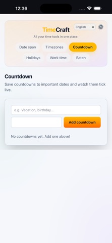 TimeCraft — Time Calculator Screenshot 7 of 8