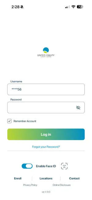 United Equity Credit Union screenshot 1