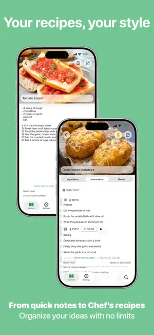 Yumeo: private recipe cookbook screenshot 2