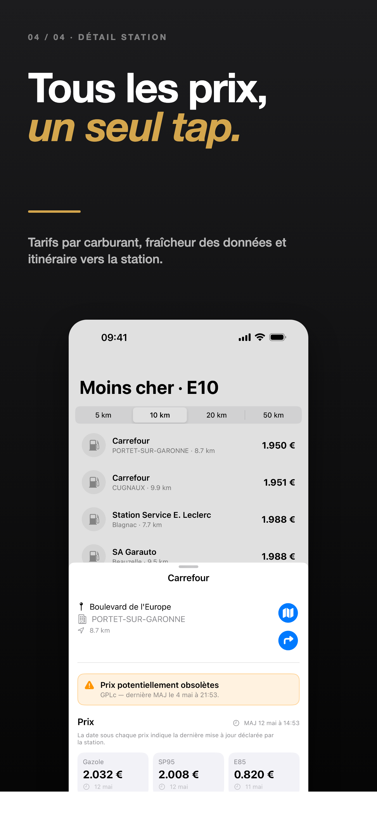 EcoPompe — Prix Carburant