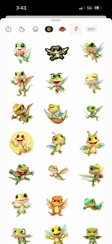 Flying Lizard Stickers screenshot