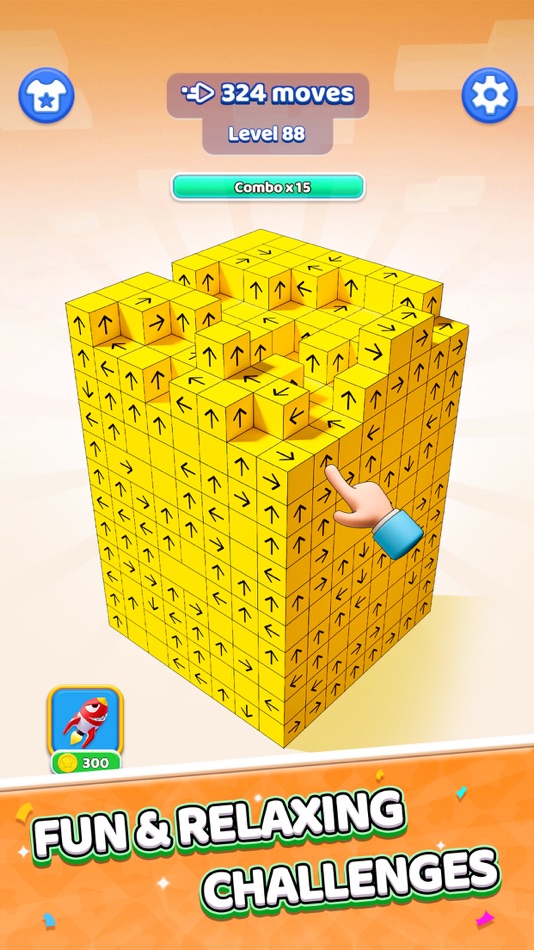 #4. Tap Out - 3D Block Pop (iOS) Av: Topsmart Mobile Ltd.