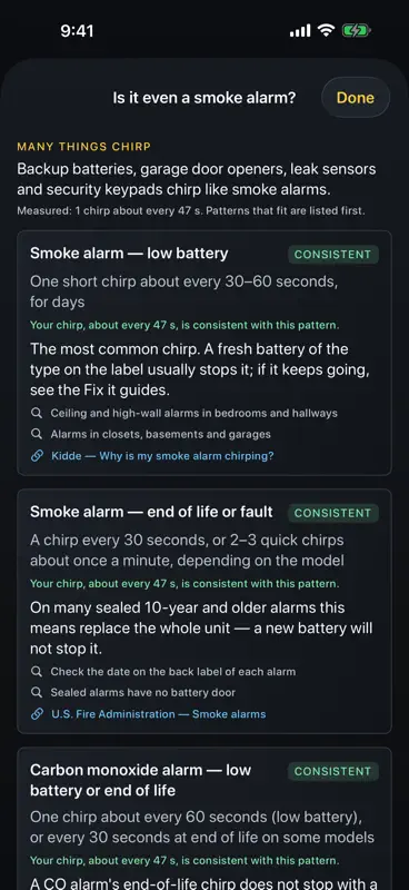 ChirpHound: Smoke Alarm Finder screenshot 4 of 8