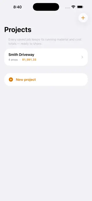 Slab: Concrete Calculator screenshot 1