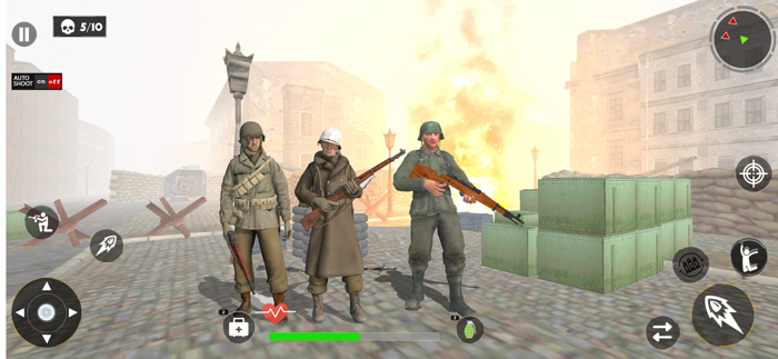 WW2 Shooter Heroes Fire War