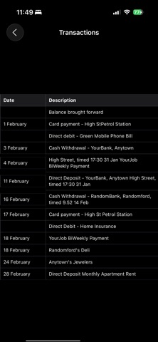 Convert PDF Bank Statements screenshot