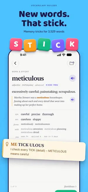 Vocabulary Builder Word Games screenshot 2