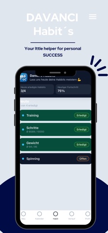 DAVANCI Habits screenshot