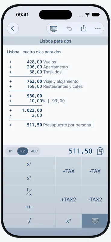 CalcTape calculadora de cinta screenshot 4 of 4