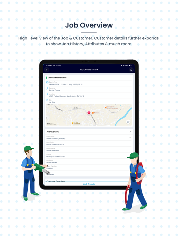 ReachOutSuite - FSM Software iPad screenshot