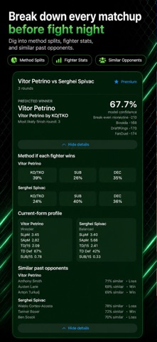 MMA Fight Predictor screenshot