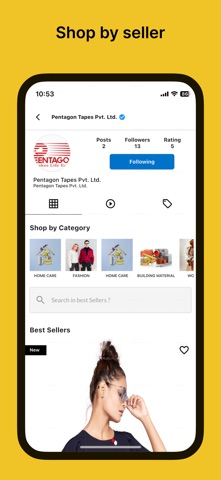 Pentagon E-Store screenshot