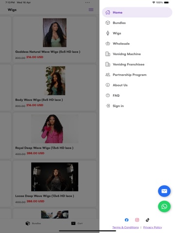 Bossette Hair iPad screenshot