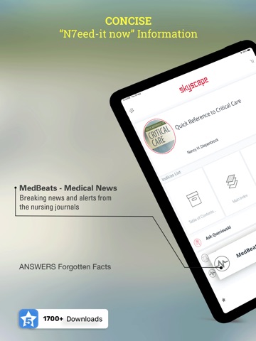 Quick Reference Critical Care iPad screenshot