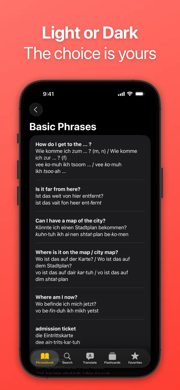 SpeakEasy German Phrasebook Screenshot 6