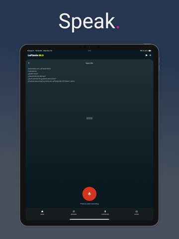 LaFiesta 98.5 Spanish Hits iPad screenshot