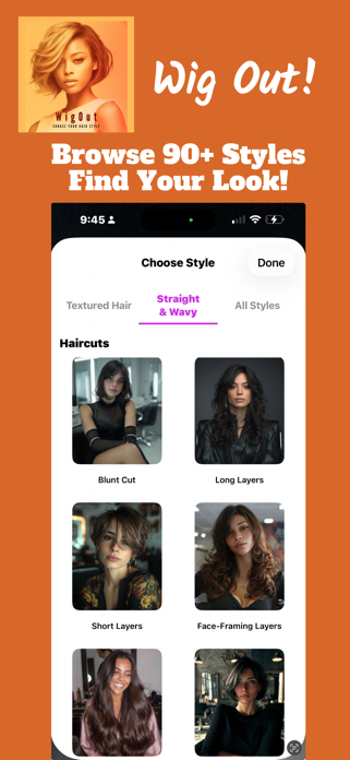 Wig Out App Screenshot 2 of 3