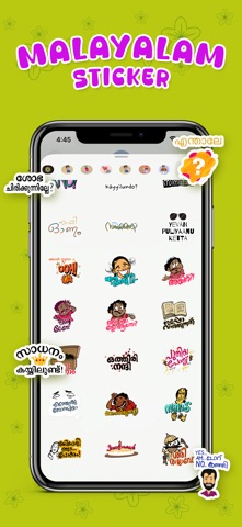 Malayalam Stickers ! iPhone screenshot