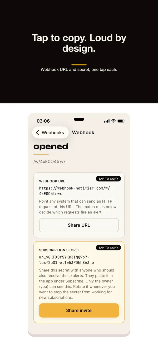 #1. Webhook Notifier (iOS) Ved: Alltrons B.V.