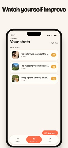 BonCadre: AI Photo Coach iPhone screenshot