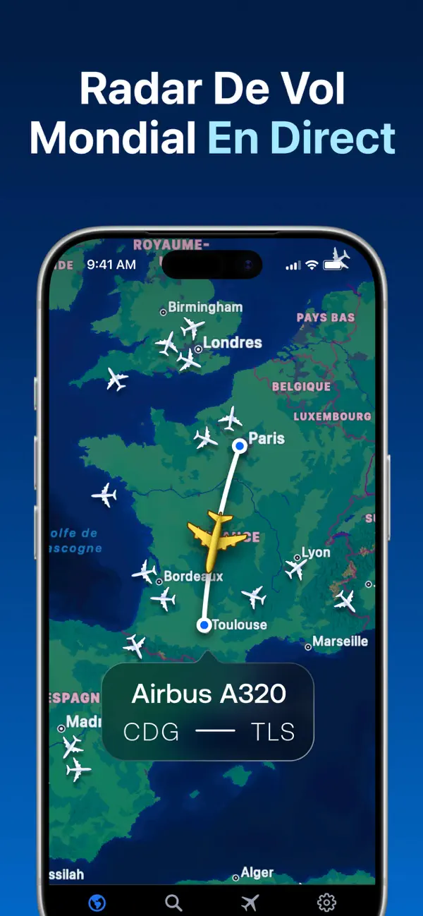 Screenshot #2 pour Flight Tracker . Suivre un vol