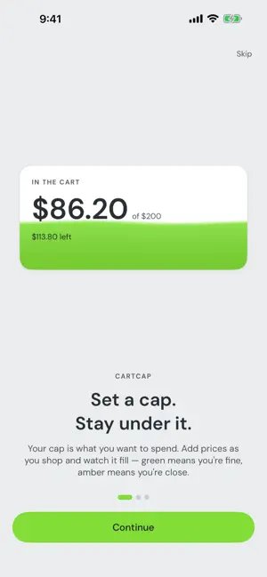 CartCap: Grocery Budget List screenshot 1
